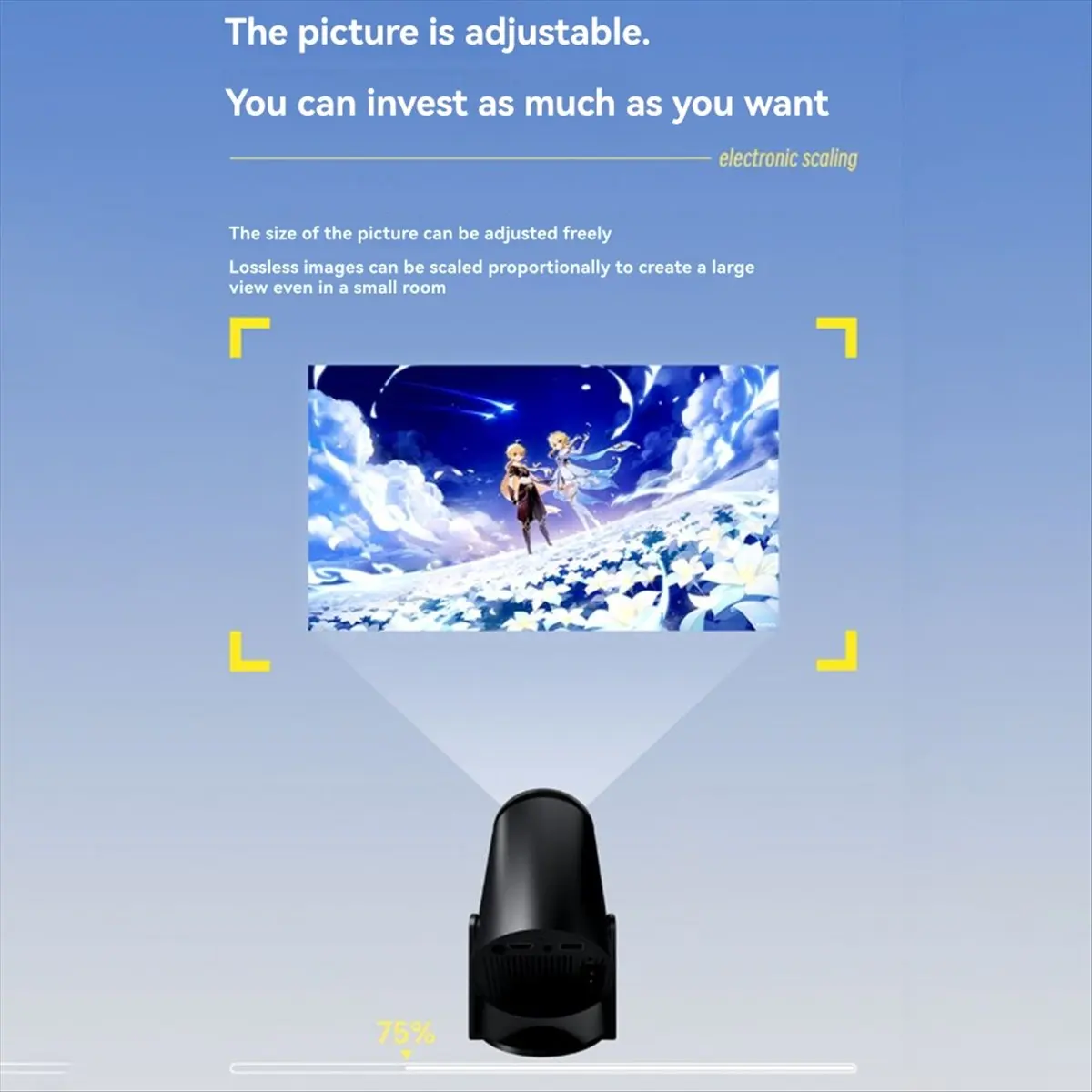 1080P Projector for Android12 WiFi 6 120ANSI RK3566 Quad Core BT5.0 1920x1080P Home Cinema Portable Outdoor Projetor(US)