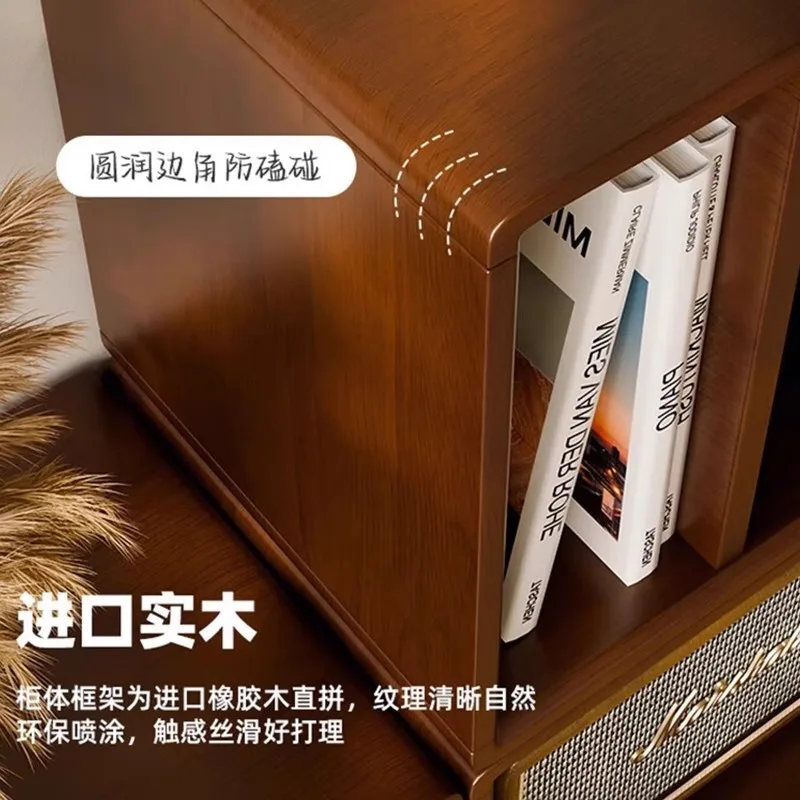 

Solid wood bookcase Floor shelf Free combination TV cabinet Living room wall storage Locker module Low cabinet