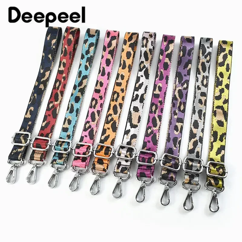 Deepeel Women 2.5cm Narrow Bag Strap Fashion Colorful Leopard Shoulder Crossbody Straps Accessories Female Adjustable Bags Belt