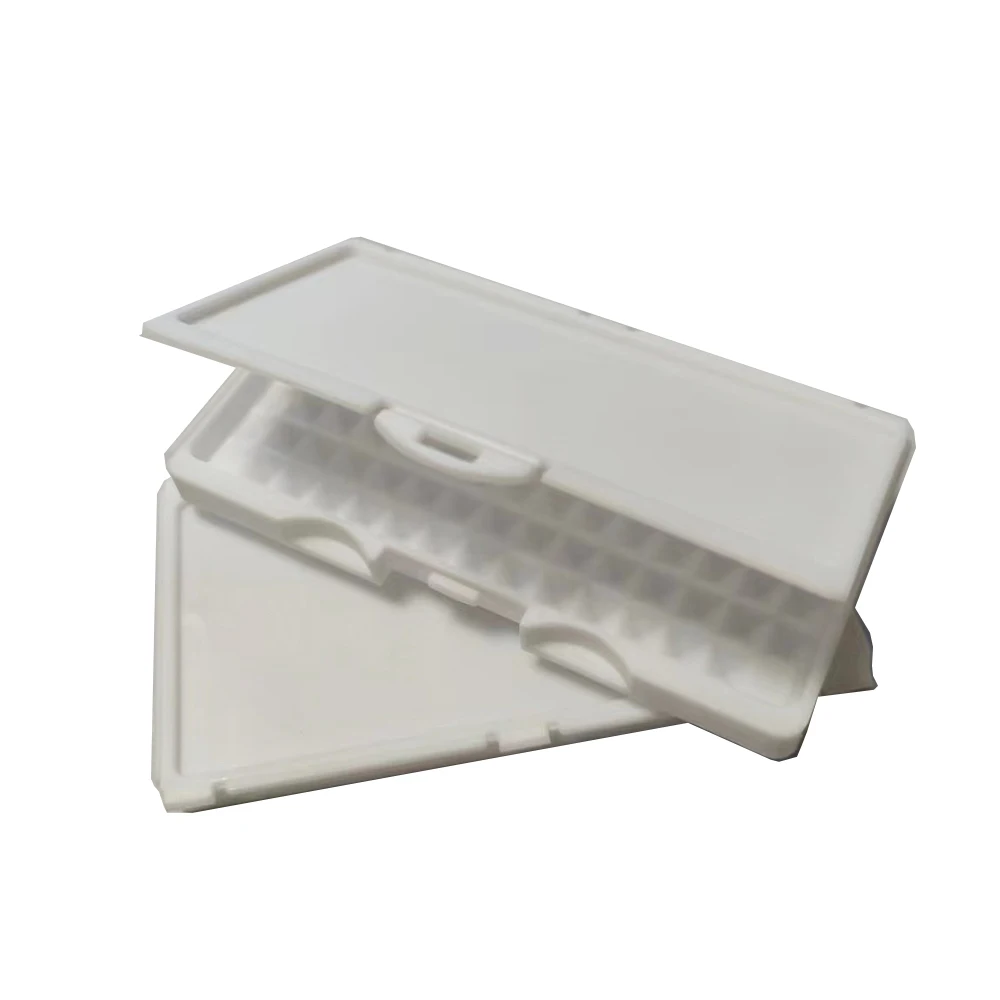 White Diamond Storage Box 3-0mm Gemstone Jewelry Display Organizer Bare Stone Packaging Cover Tray Holder Box for Show Store IGI