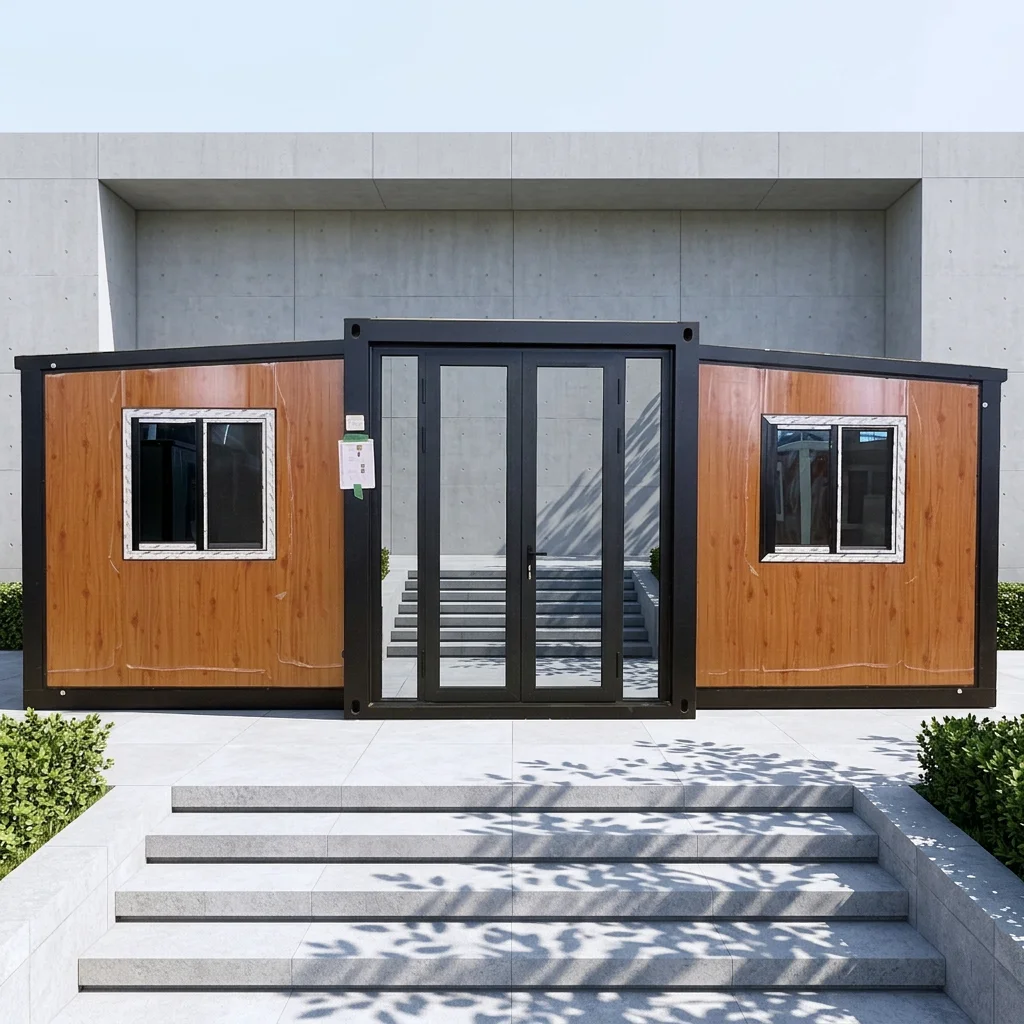 Modular Prefabricated Expandable Container House 20ft 40ft Mobile Living Home 2-3 Bedroom Office Building Living Room Kitchen