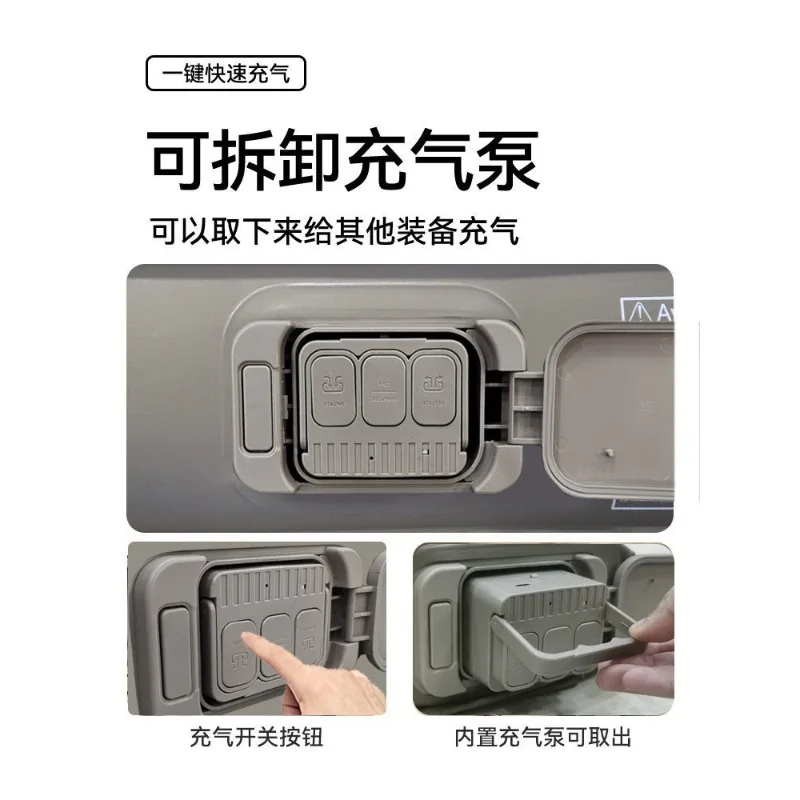 Divano ad aria automatico di lusso moderno Divano gonfiabile portatile multifunzionale Pompa incorporata pieghevole per la camera da letto di casa all'aperto 