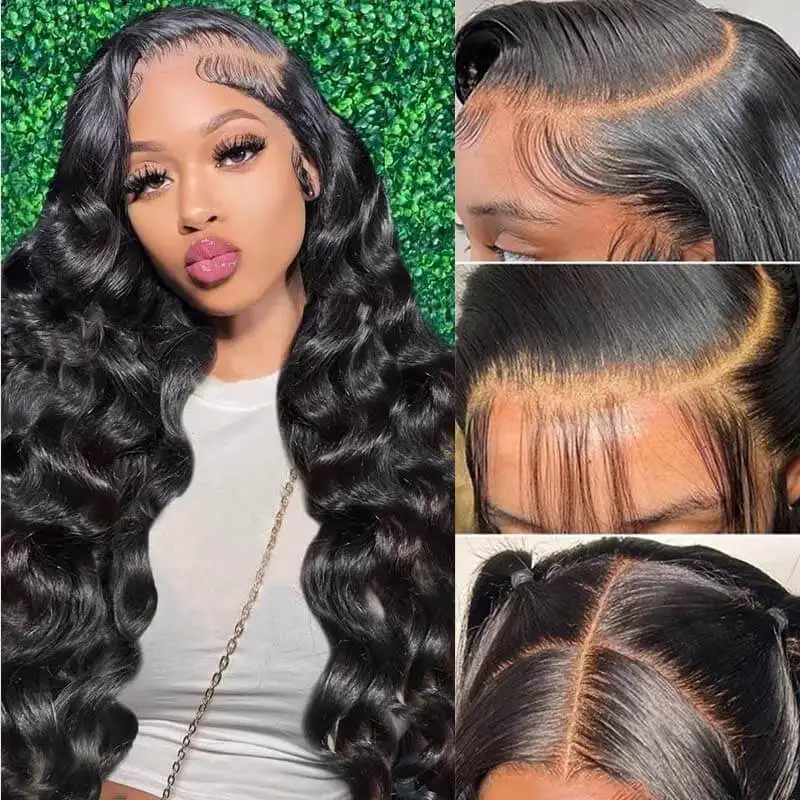 

Wear and Go Glueless Wigs Virgin Human Hair PartingMax 9x6 HD Pre Cut Lace Pre Plucked Loose Deep Wave Lace Front Wigs