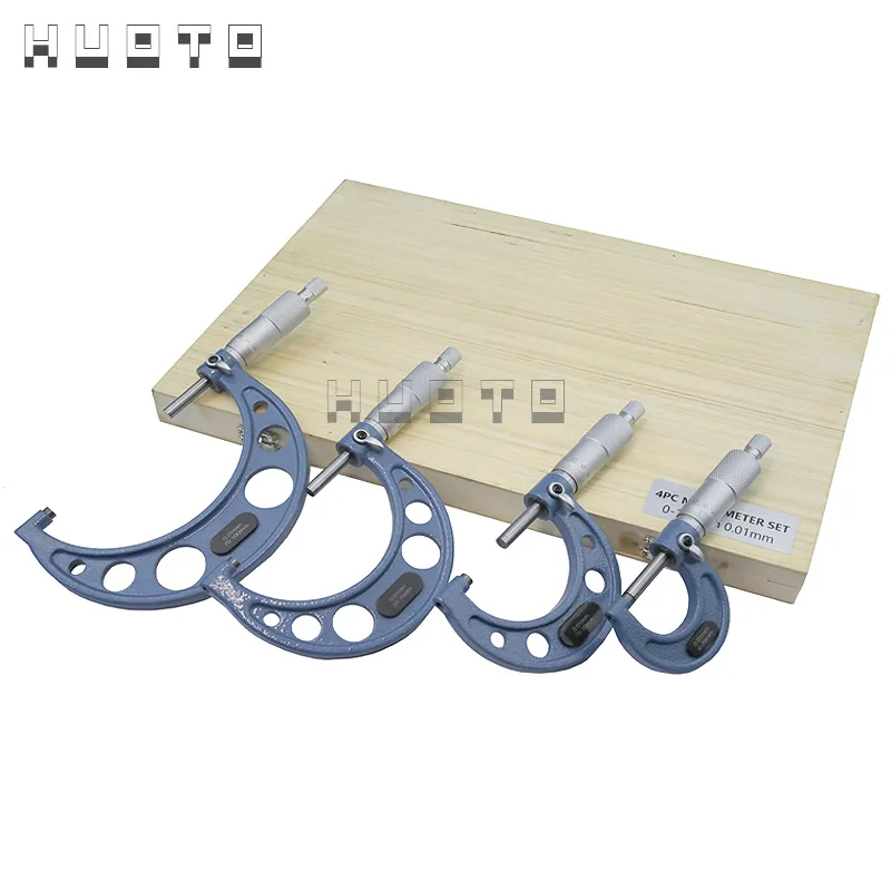 Outer Diameter Micrometer Set, Spiral Micrometer 3pcs/4pcs/6pcs Mechanical Micrometer, Metric Imperial