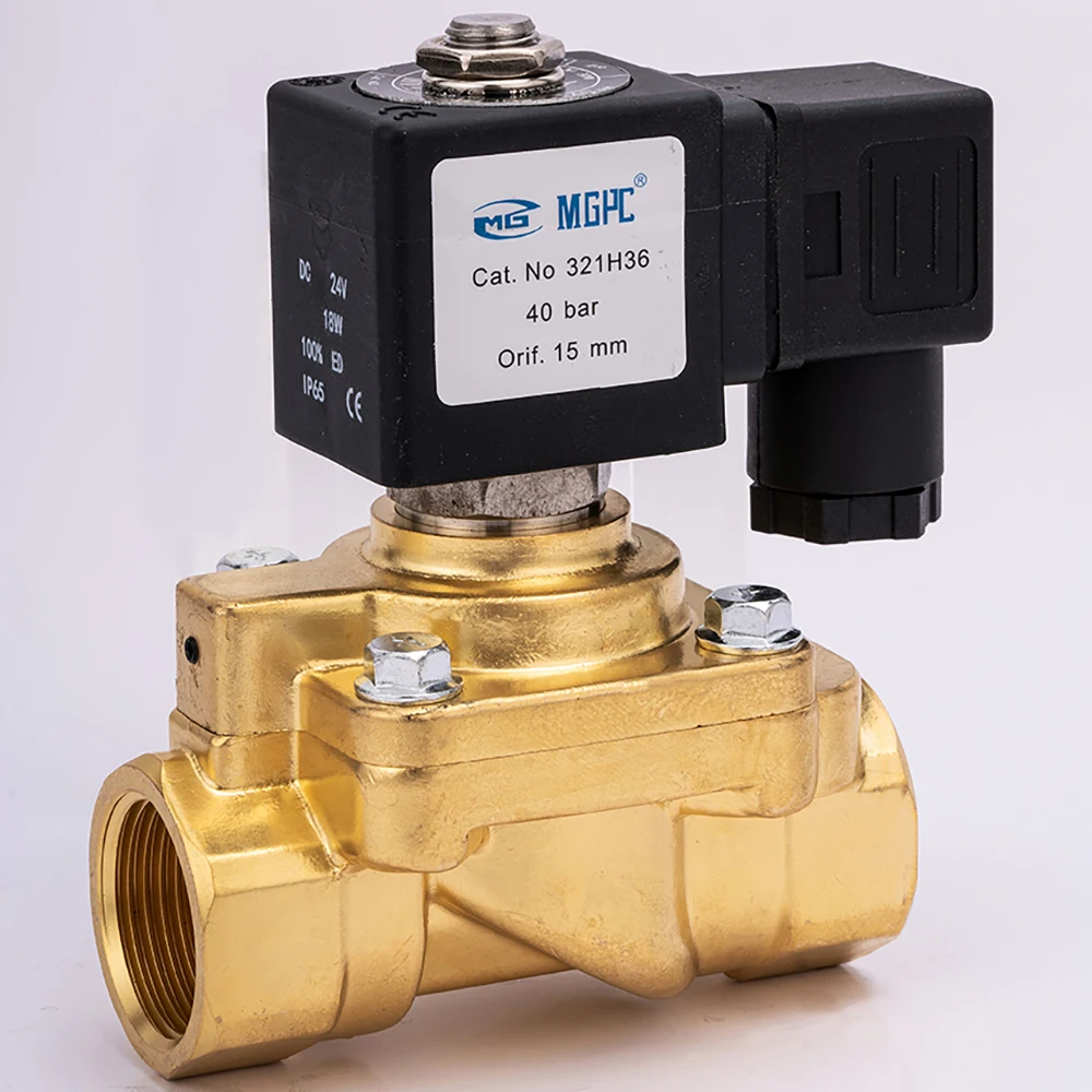 321H35 321H36 Parkers Type High Pressure Solenoid Valve 220V Bottle Blowing Machine Normally Closed Valve Machine