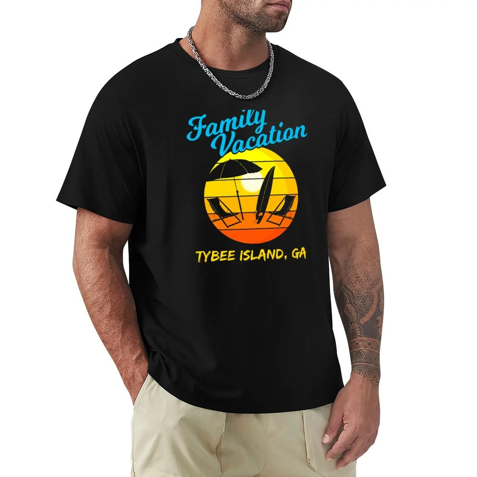 Georgia Beach Family Vacation Tybee Island T-Shirt cotton t shirt pack T-Shirt