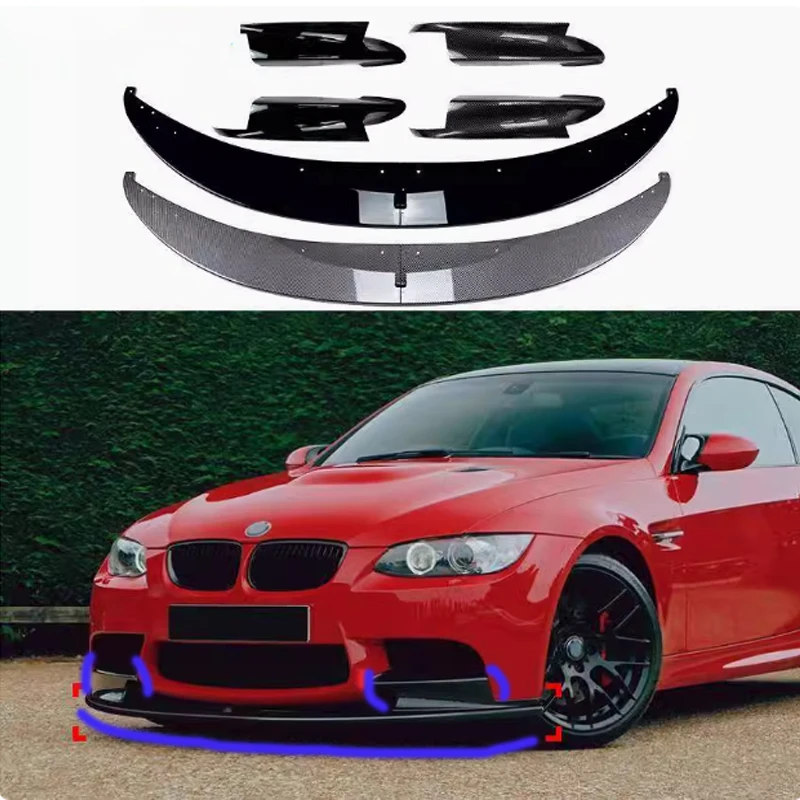 

For BMW 3 M3 E90 E91 E92 E93 2006-2013 Gloss Black Tuning Car Front Bumper Front Lip Front Shovel kit Body Spoiler Splitter kit