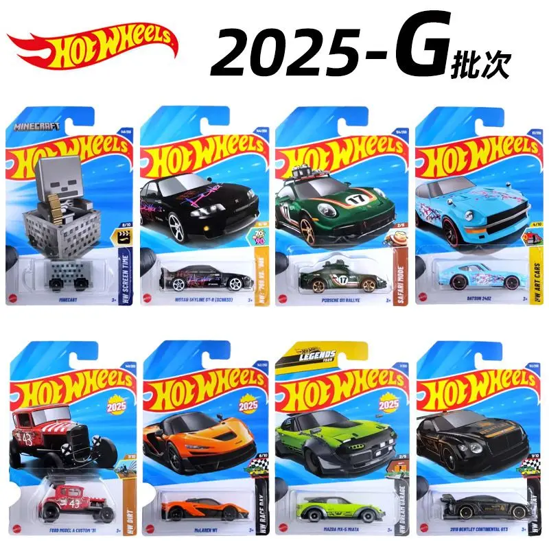 Oryginalny Hot Wheels G Case 2025 1:64 Porsche Datsun Gtr Chevy Optimus Prime Skala Diecast Model Samochodu Nieotwarty Prezent dla Chłopca
