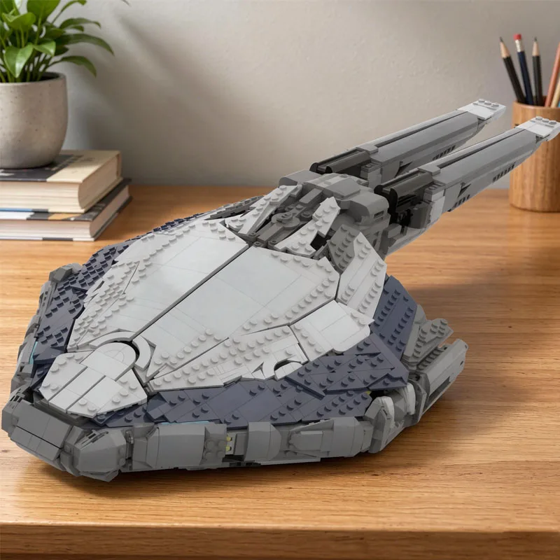 MOC-151346 Movie Film Landing Craft Model, Transport Ship Battleship, 4516PCS Fun Building Blocks DIY Birthday Gift