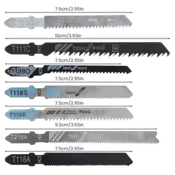 20Pcs Jigsaw Blades Set T-Shaft HCS/HSS Assorted For Metal Wood Plastic Cutting Power Tool Woodworking Saw Blade Jig Saw Blade