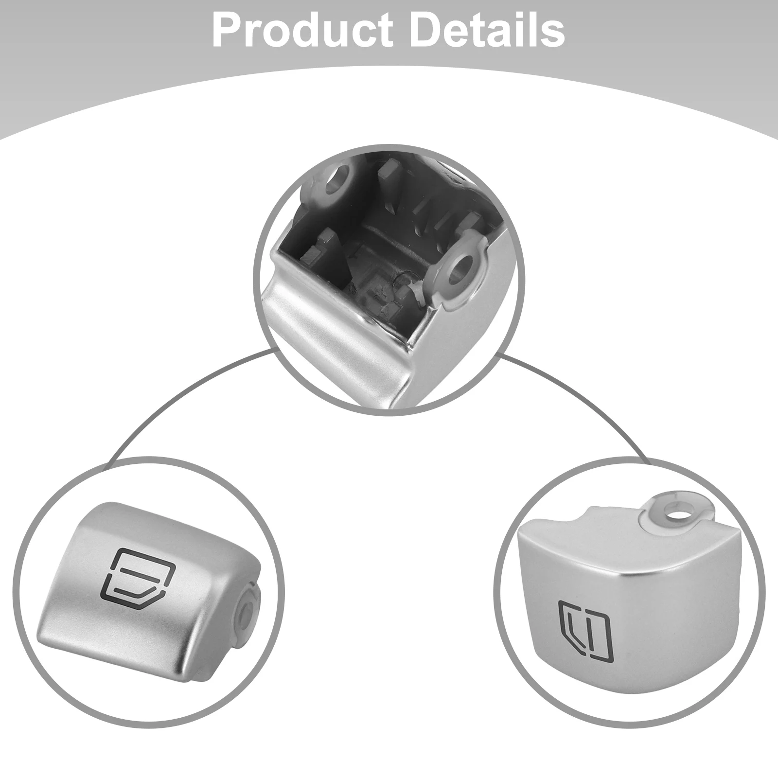 Switch Button Replacement Glass Lift Switch Cover Custom Fitment High Universality Fitment Car Interior Upgrade