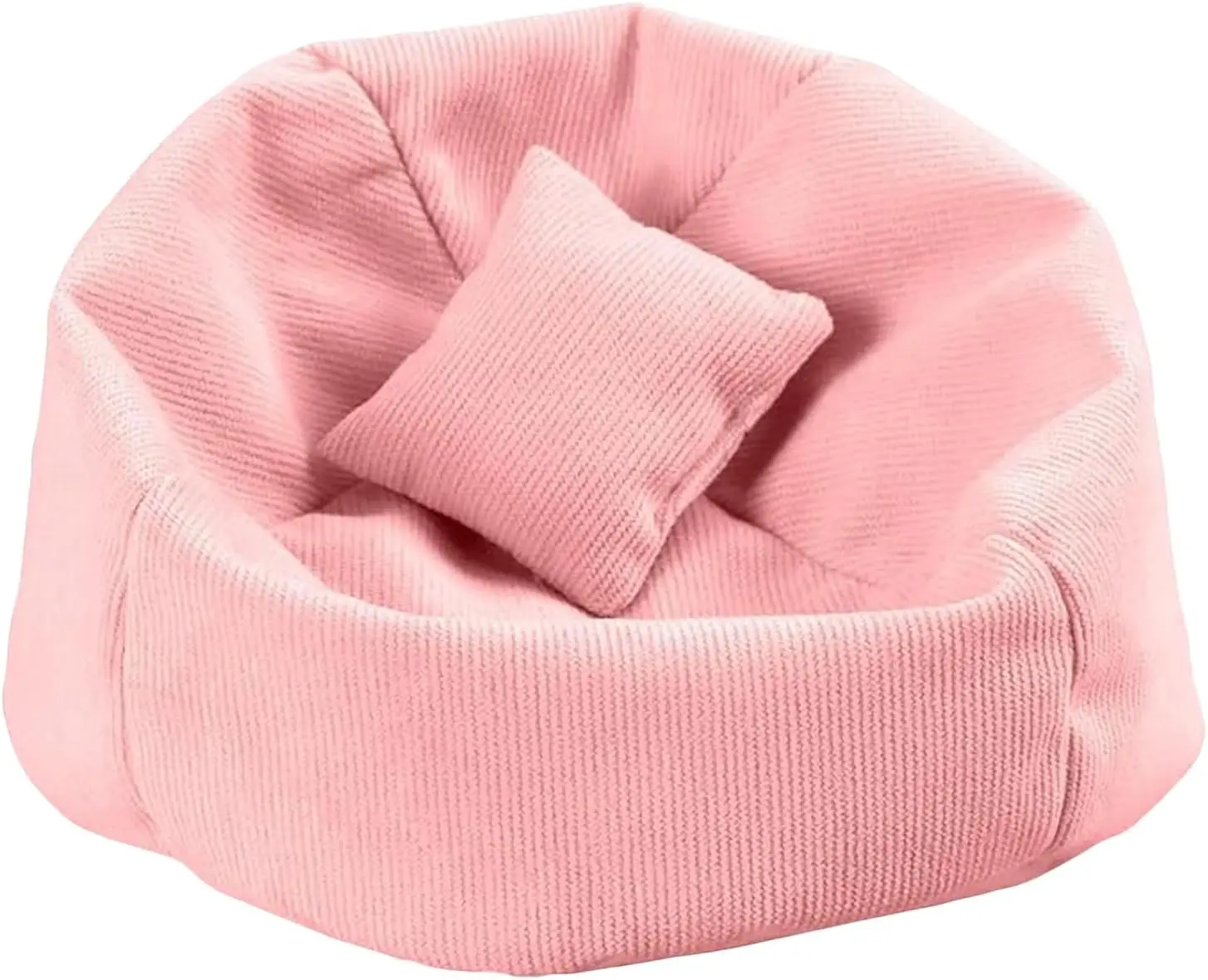 

Миниатюрный диванчик-кресло для кукол 17 см, розовое кресло-мешок для коллекционеров Blind Box