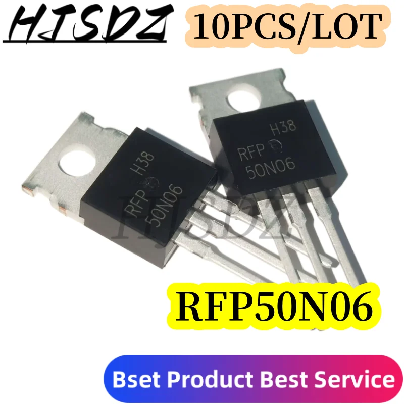 10 unids/lote RFP50N06 FP50N06 50N06 a-220 60V 50A nuevo original en Stock