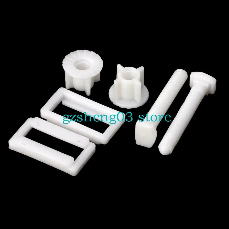 

U75C 1 Pair Toilet Hinges Screws Toilet Fixings Fix Expanding Rubber Top Screws Toilet Replacement Parts