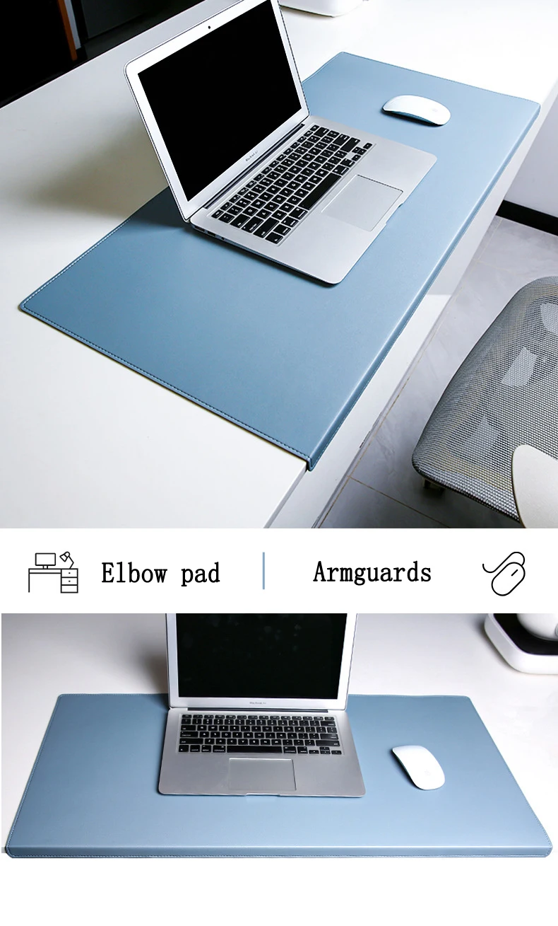 Faltbarer Ellbogenschutz und Handgelenkschutz, PU-Schreibtischunterlage, großes Mauspad, Laptop-Computer-Schreibtischunterlage, Gaming-Mauspad, Tischunterlage, Polster – Detail 4