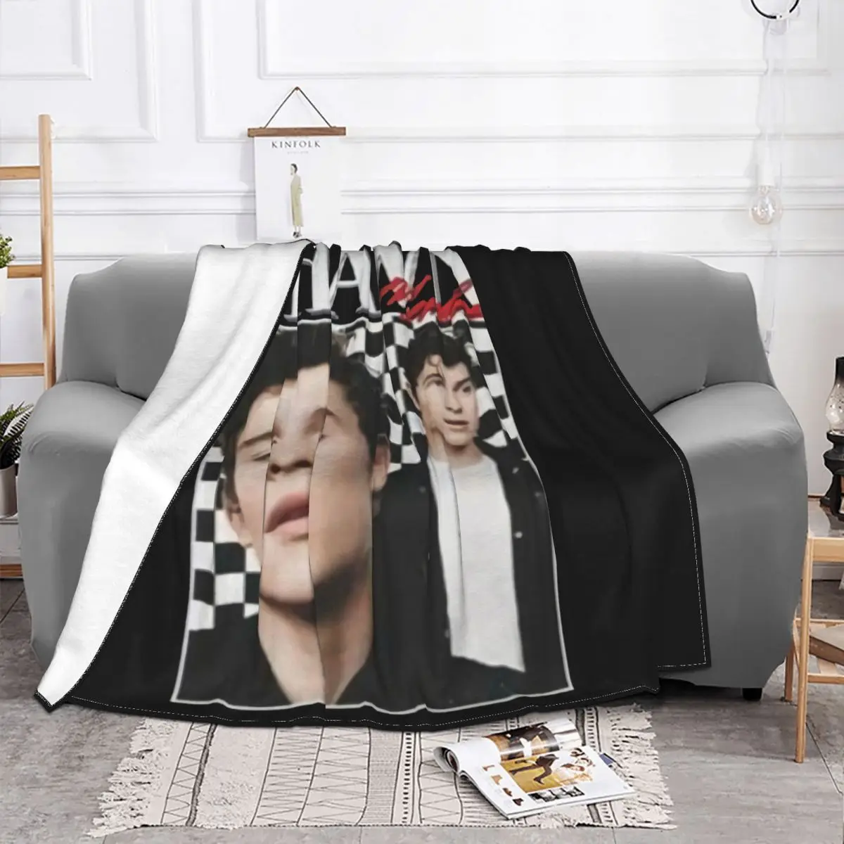 Shawn Mendes Helloween Birthday Gift Men Size S 2Xl Wholesale New Crewneck Gift Middle Aged Throw Blanket