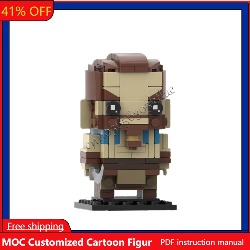 

Набор из 183 деталей: Коллекционная серия персонажей из фильмов MOC, модель Brickheadz, креативный конструктор-головоломка, подарок на день рождения, мультяшные анимационные фигурки, игрушка