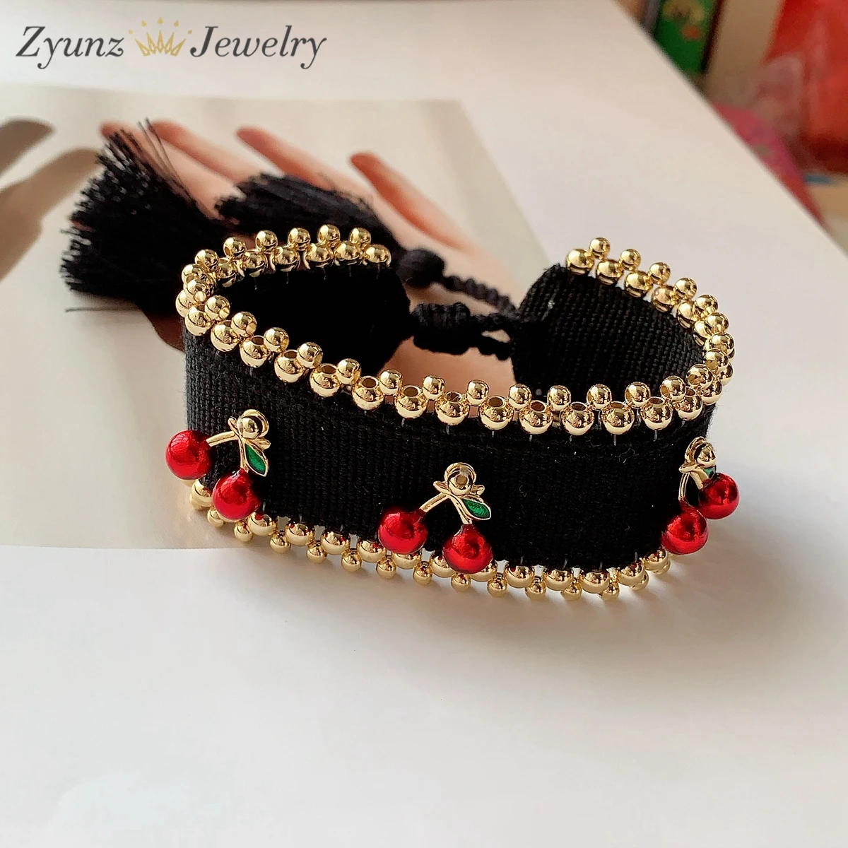 5PCS, New Arrival Cherry Jewelry Trendy Bracelets Wholesale for Wedding Party Gifts Women Girls