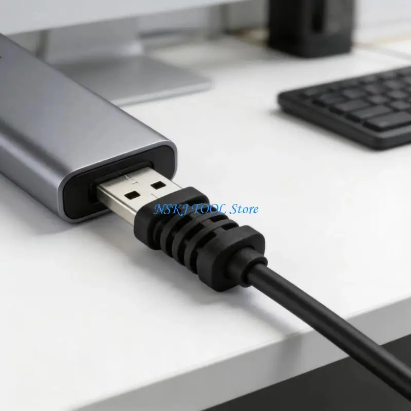 L8RC 10pcs Not Slip PVC Cable Lock Multipurpose Cord Clip for 3.0MM Wire Offers Reliable Protect Against &