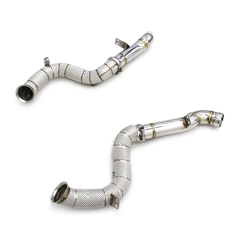 

Head Section High flow Pipes Exhaust Pipes branch downpipe Exhaust Pipe with cataly For Mercedes-Benz GLE63 AMG 4.0TT 2016-2022