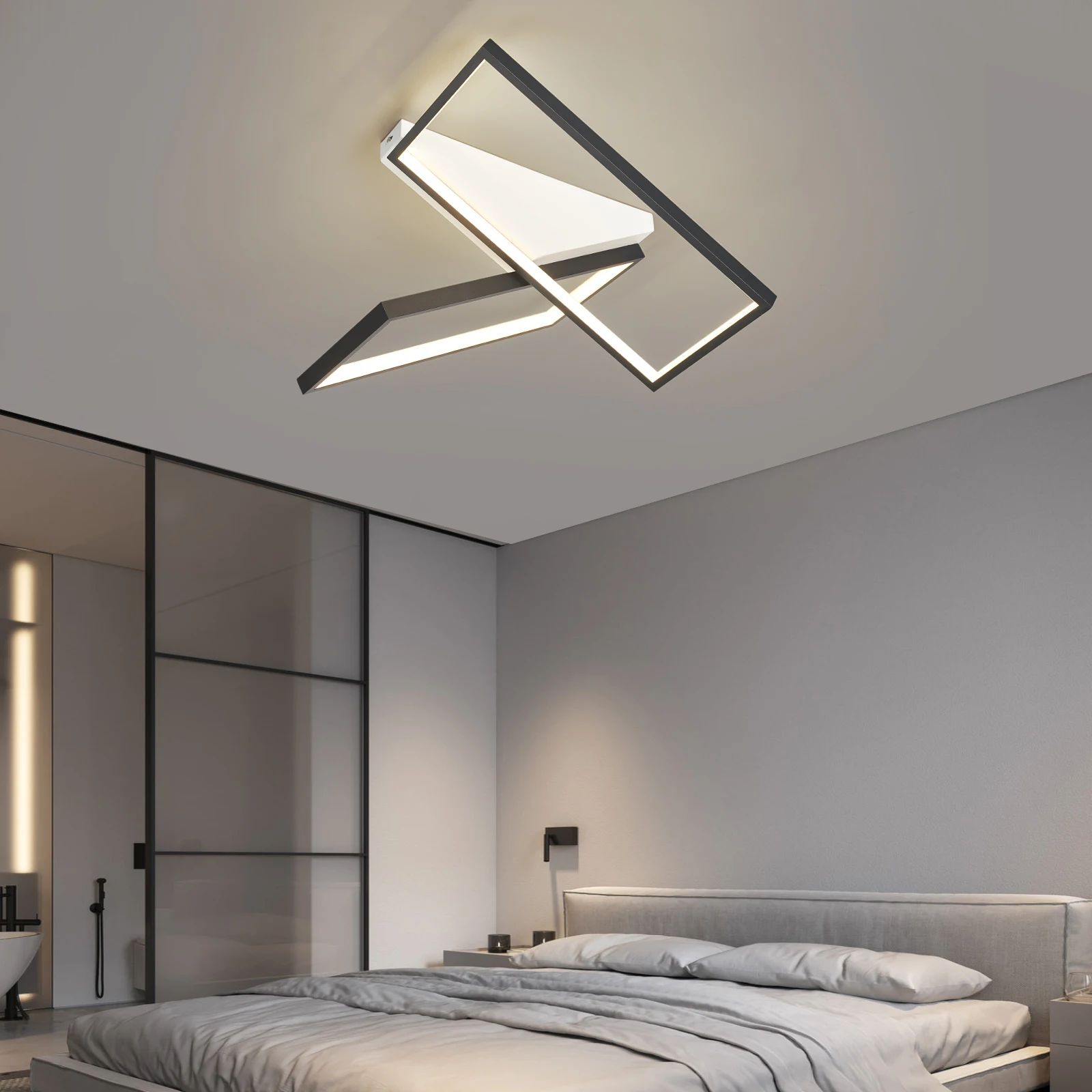 Modern Led Ceiling Lights Lighting For Living Room Bed room Dining Room Kitchen Led Ceiling Lamp Gold/Black color AC110-240V