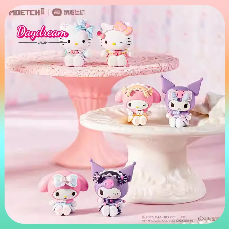 

Original Moetch Sanrio Characters Sweet Lace Girl Moetch Bean Mini Blind Box Blind Bag Genuine Hello Kitty Mini Decoration Gift