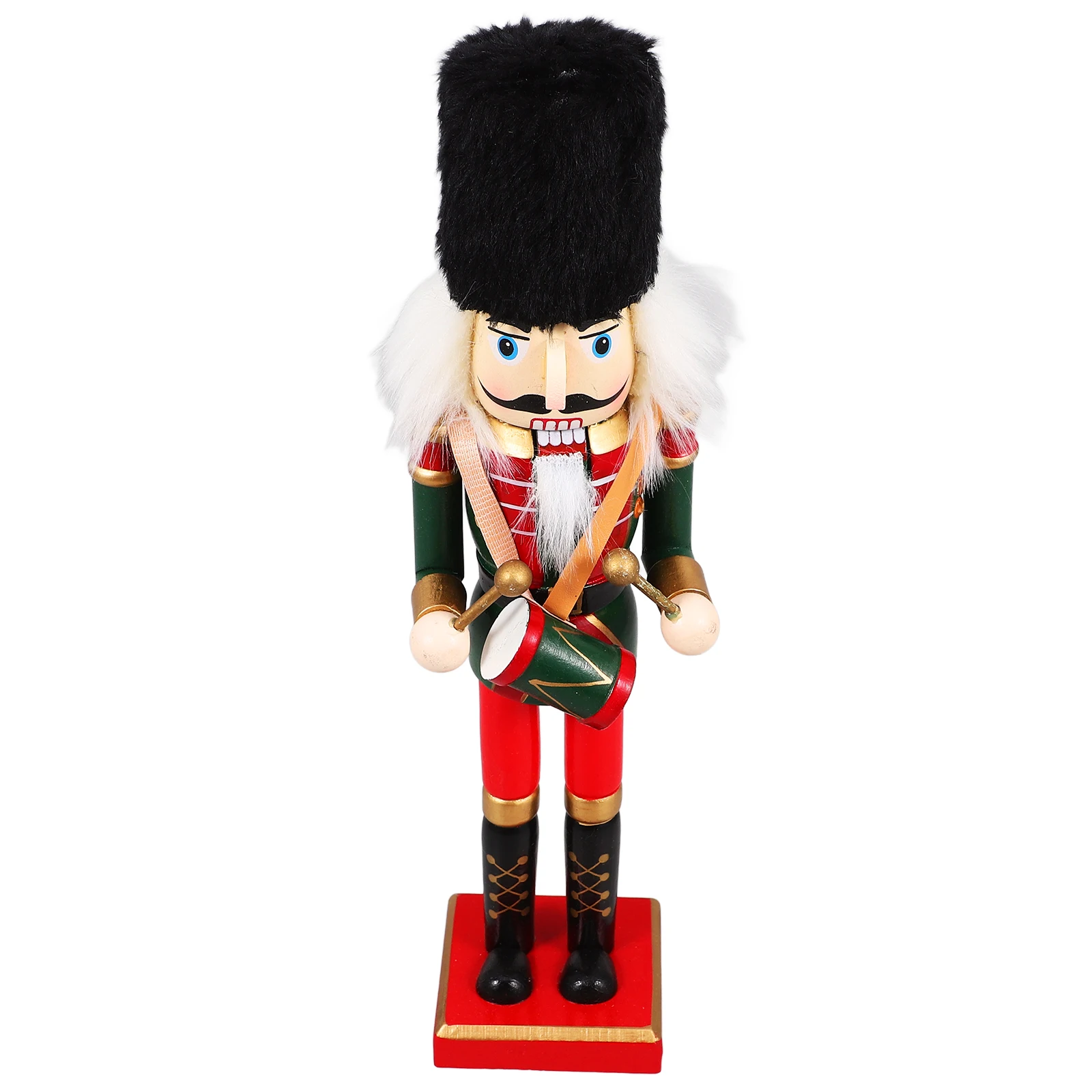 

Wooden nament Xmas Decor Christmas Gift Home Decoration Desktop Nutcrackers Craft Festival Soldier Figurine Wood Nutcrackers