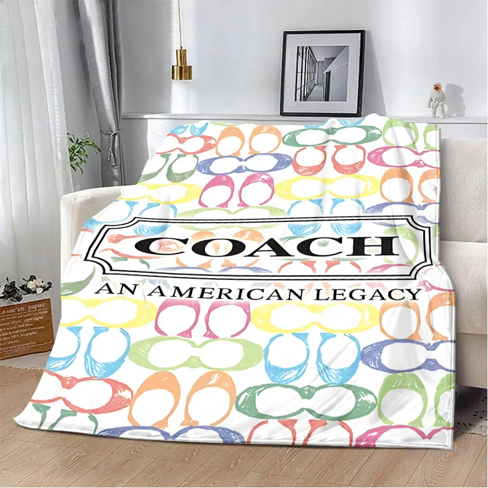 Luxury Fashion Brand Printed Blanket C-CoachS Picnic Blanket Warm Blanket Soft and Comfortable Blanket Home Travel Birthday Gift