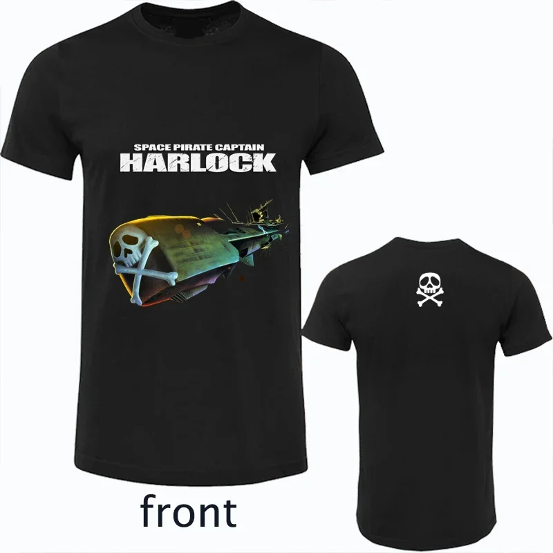 Space Pirate Captain Harlock T Shirt Men Anime Summer Fashion Trend Hot Sale Camisa Graphic T-shirts Streetwear