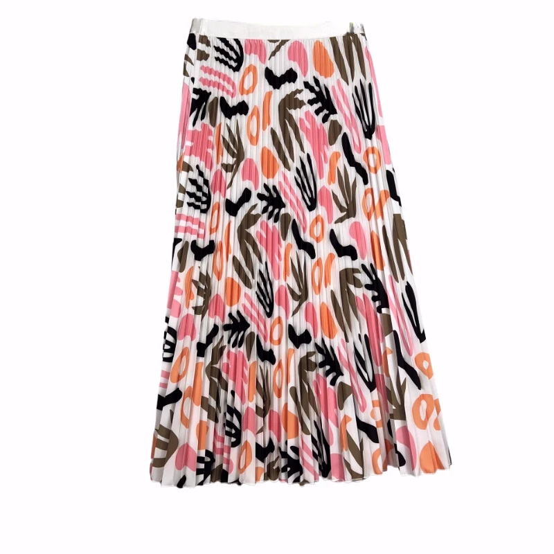 

Женская плиссированная юбка с абстрактным принтом