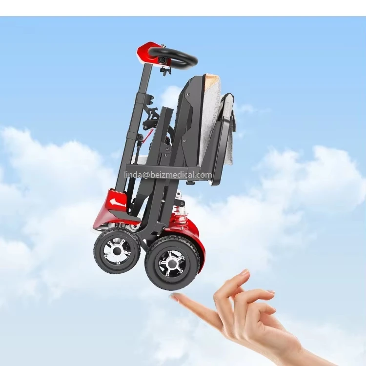 Feather Light Manual Folding Scooter Luggage Scooter After Folding Intelligent Electric Scooter With Brushless Motor-BZ-MJ03