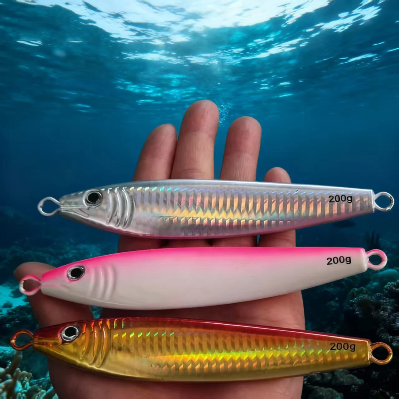 

5 шт., качественные металлические рыболовные приманки S-типа, 60 г-250 г, тонущая рыболовная приманка, светящаяся быстросъемная приманка для отсадки, глубоководная приманка для джиговой ловли