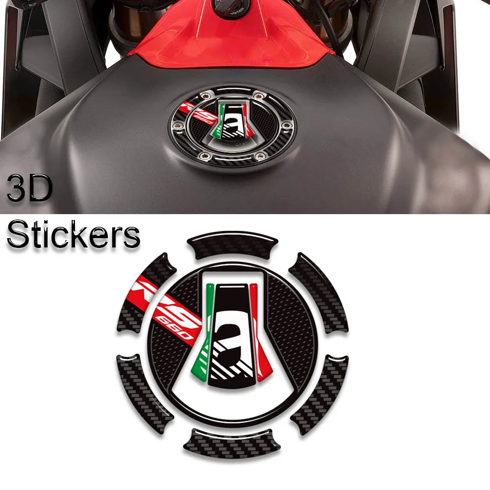 

For RS660 RS 660 New Motorcycle Tank pad Grips Fuel Oil kit stickers 3D Decals New decoration protection