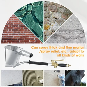 Zementmörserpulverizerpistole, Stuckschaufel, Trichterpfanne, Luftmalerei, Schweißbrenner, Gips, Deckenfarbe, Wand 10 Hauptverkaufsdecke Pistole - №1
