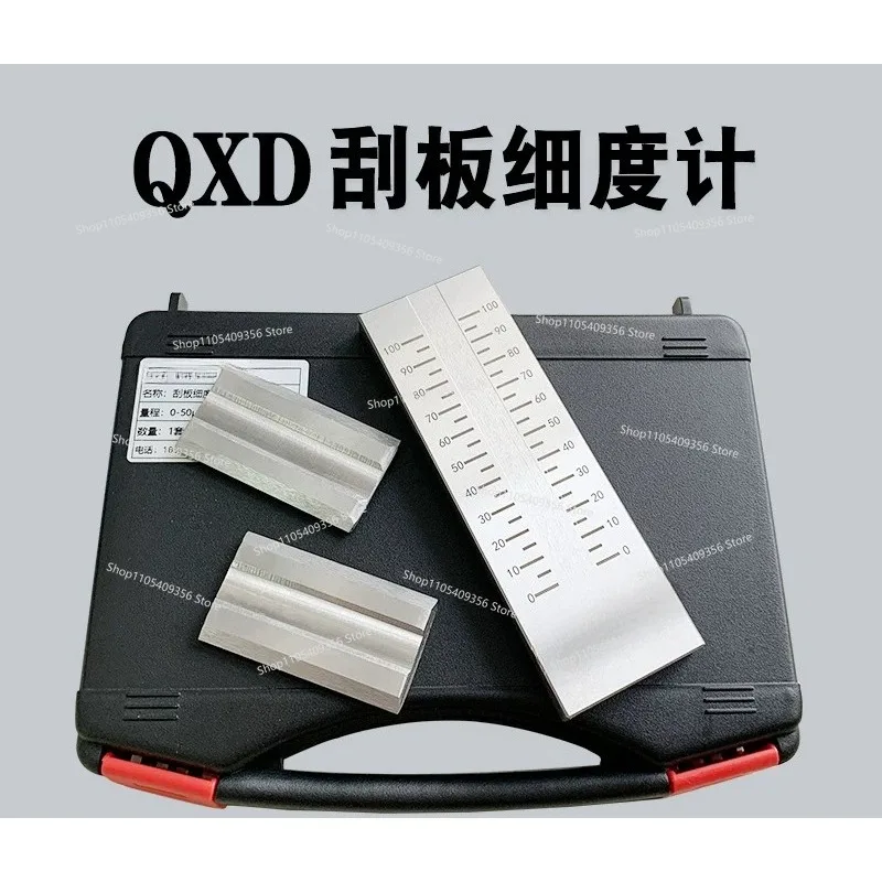 Scraper Fineness Meter QXD Single Slot Fineness Plate Stainless Steel Coating Particle  Meter Paint Ink Test
