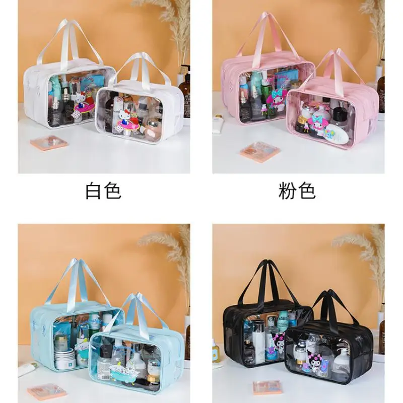 Sanrios Hello Kittys My Melody Cinnamoroll Cosmetic Bag Good-Looking High-Capacity Storage Bag Fashion Portable Bag Gift