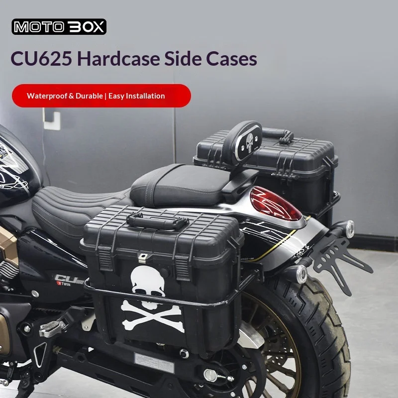 【Premium】For VOGE CU625 Modified to Retro DS Style: Waterproof storage boxes on both sides of the side box, plus rear trunk supp