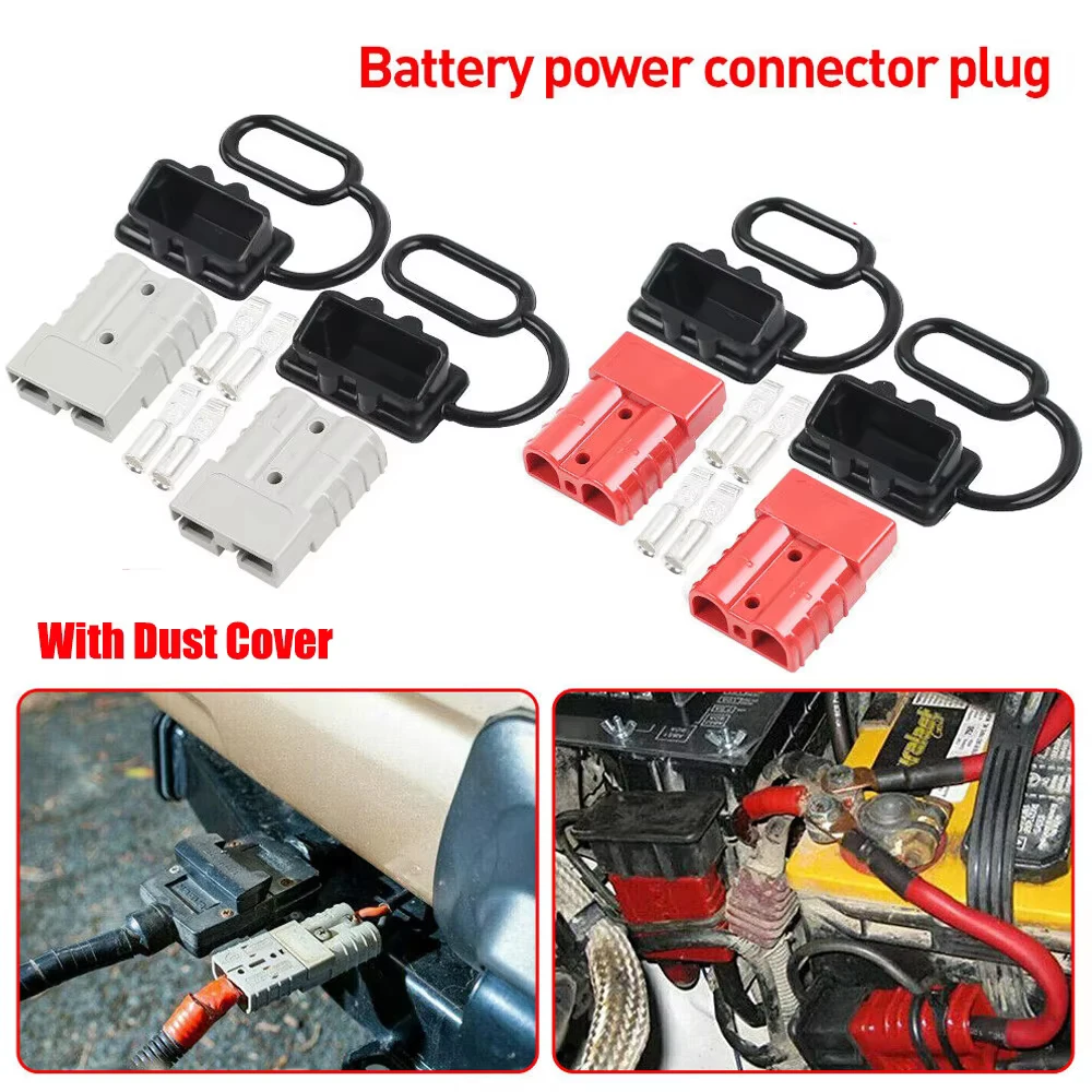 

Комплект из 2 шт. быстроразъемных клеммных соединителей Anderson 350A 600V для аккумуляторных батарей, для зарядки и подключения кабелей питания
