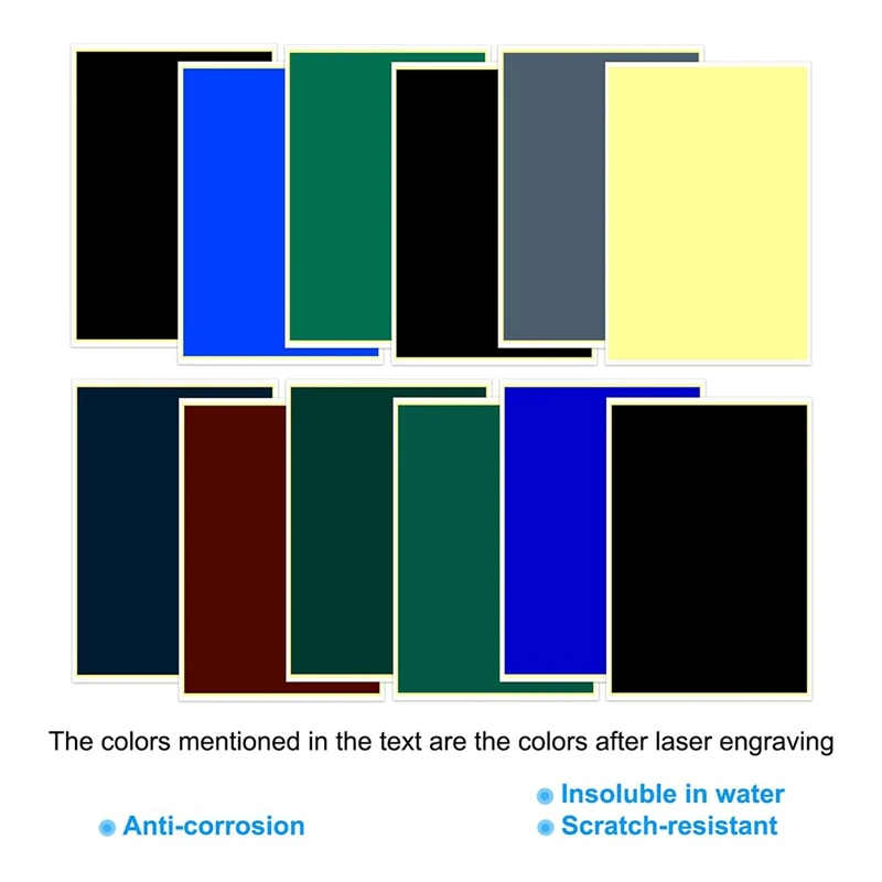 Лазерная гравировальная бумага, 2 шт лазерная гравировка, маркировка, цветная бумага для волоконной лазерной маркировки и гравировки на металле и керамике