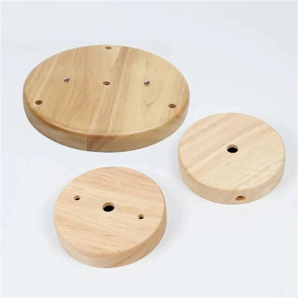 Wood Lamp Base Modern Ceiling Plate Wooden Ceiling Holder Pendant Lamp Lamp fitting chandelier Base DIY Lighting accessories
