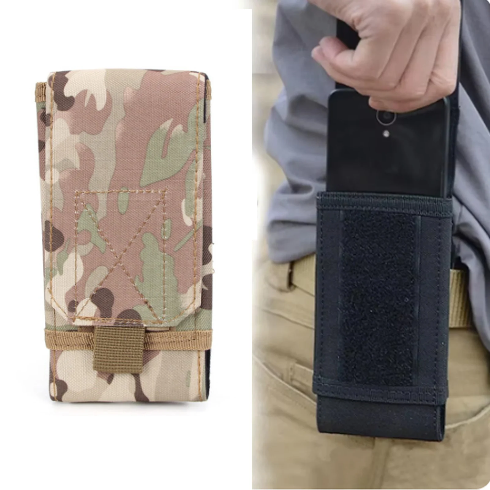 Outdoor Camouflage Bag Tactical Army Phone Holder Sport Waist Belt Case Waterproof Nylon Edc Sport Hunting Camo Bags In Backpack