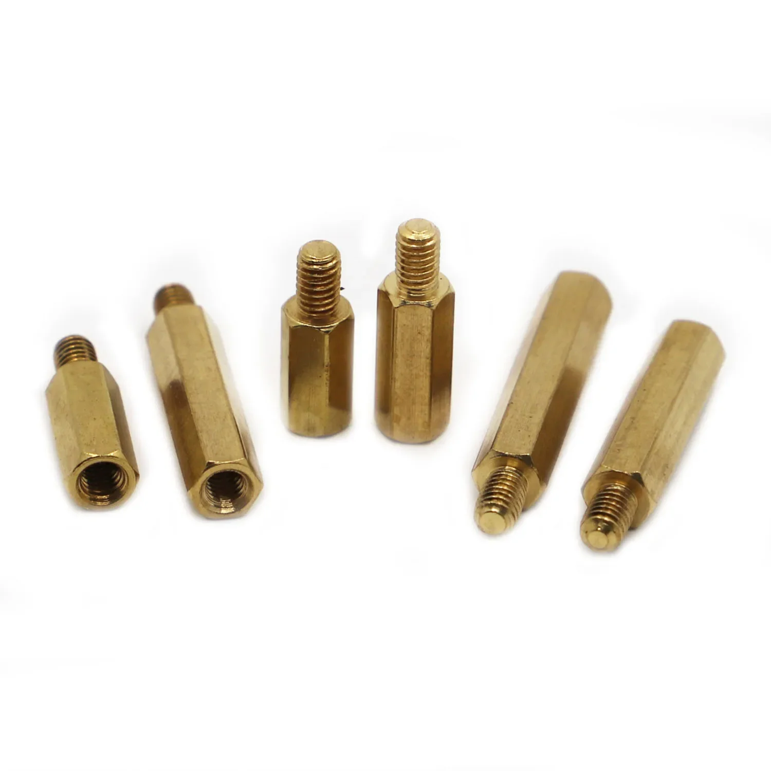 M2 M2.5 M3 M4 M5 Brass Hex Male Female Standoff Board Rack Stud Hexagon Threaded Pillar PCB Column Motherboard Spacer Bolt Screw