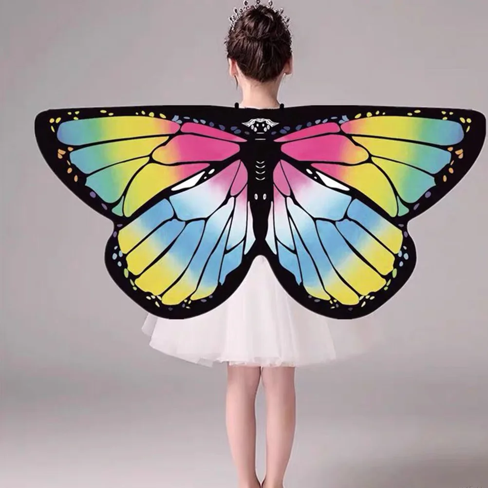 

1 комплект, плащ на Хэллоуин, накидка с бабочкой, красочная детская маска для лица с героями мультфильмов, карнавальный костюм, детская праздничная одежда, накидка, маска для косплея