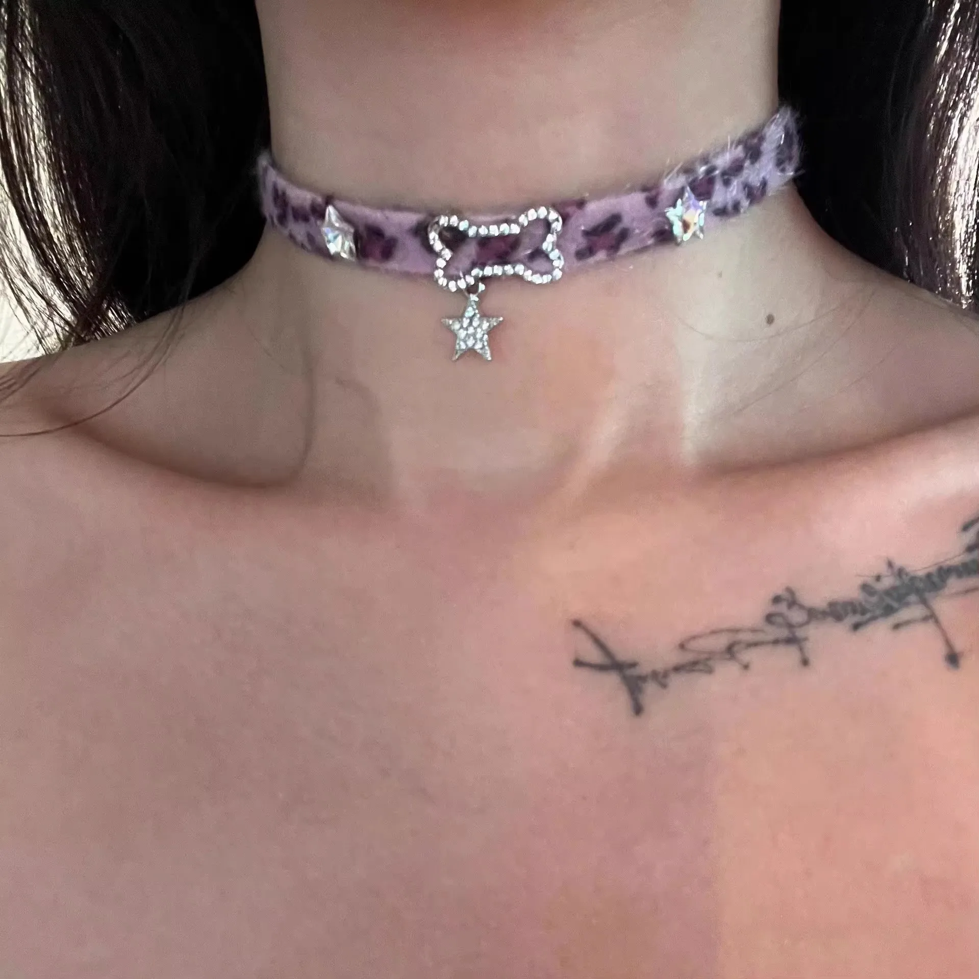 Goth Vintage Y2K Black Heart Leather Necklace For Women Punk Choker Collar Chain Delicate Charm Jewelry Stuff Couple Accessories