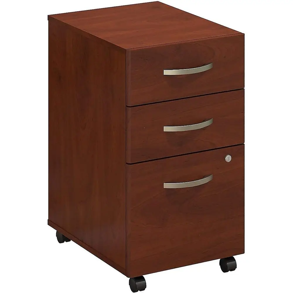 

3 Drawer Mobile Cabinet in Cherry Finish