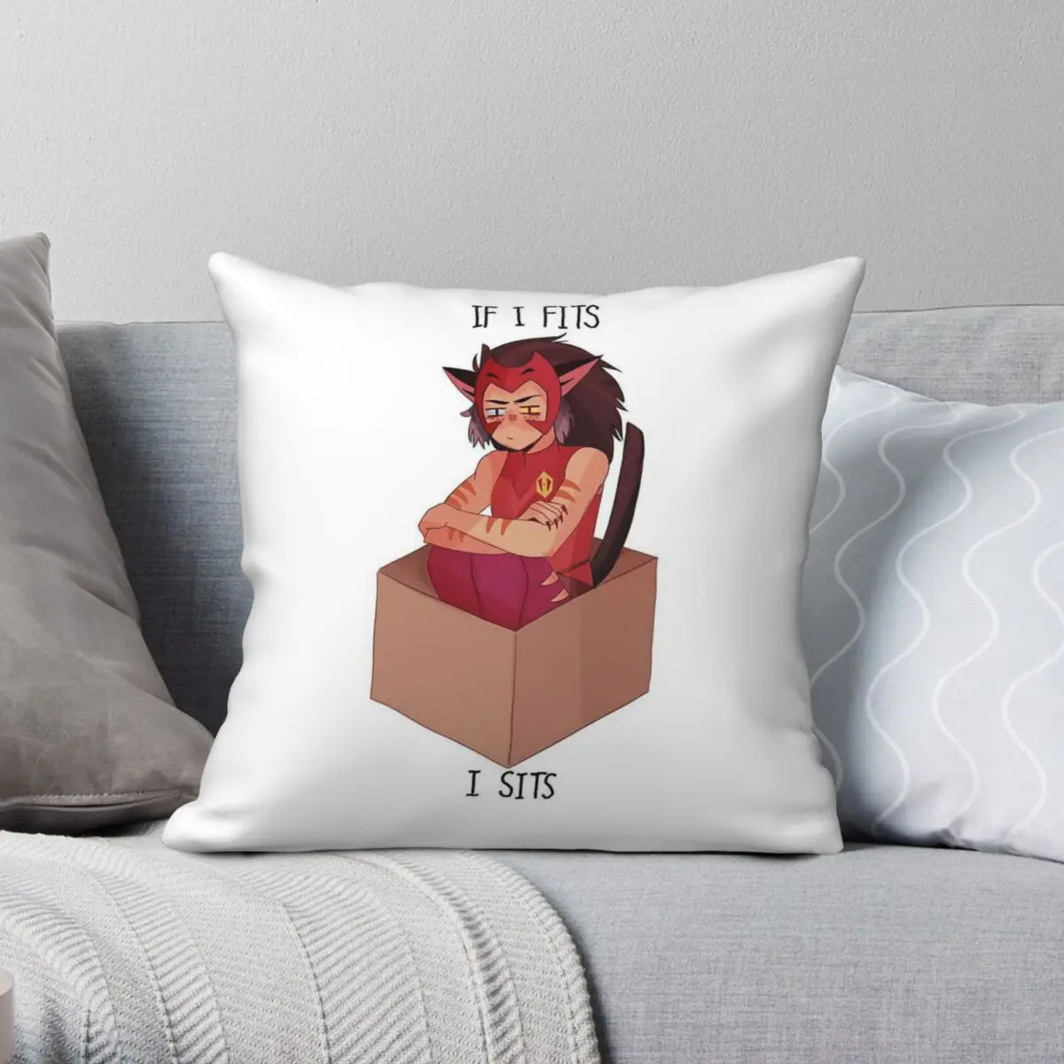 She-Ra Princess Of Power Catra Square Pillowcase Polyester Linen Velvet Pattern Zip Decor Car Cushion Cover