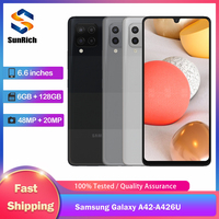 Original Samsung Galaxy A42 A426U 5G Mobile Phone 6.6'' 4GB+128GB NFC 48MP+8MP+20MP Snapdragon 750 Octa-Core Android A42 phone