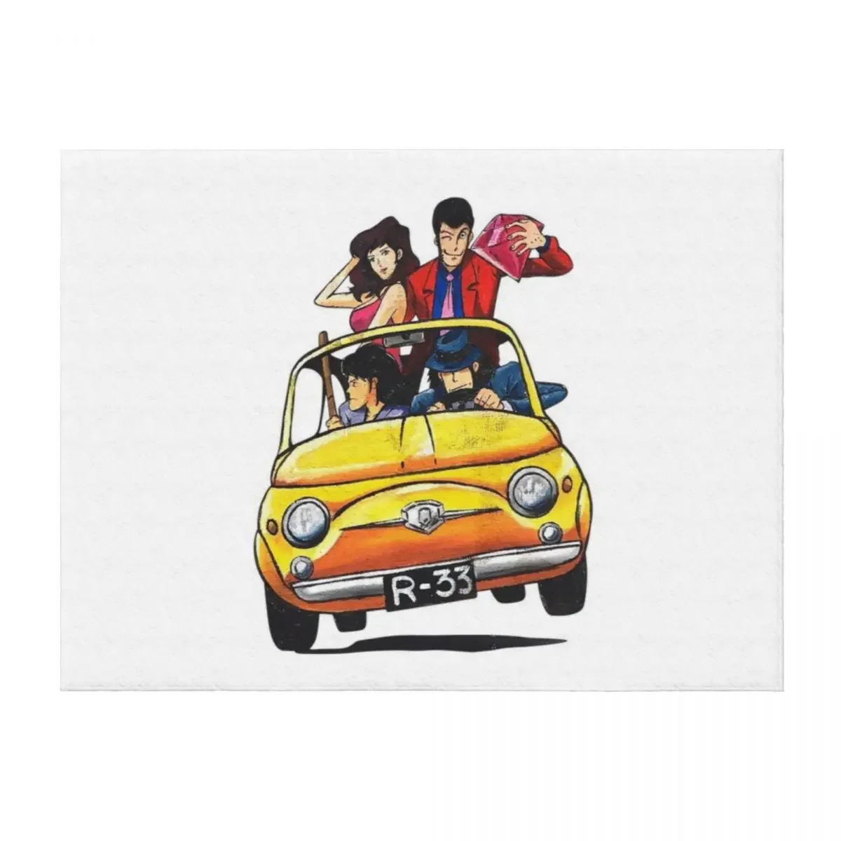 

Lupin III - 500 Throw Blanket Sofa Quilt Plush Beautifuls Luxury Throw Blankets