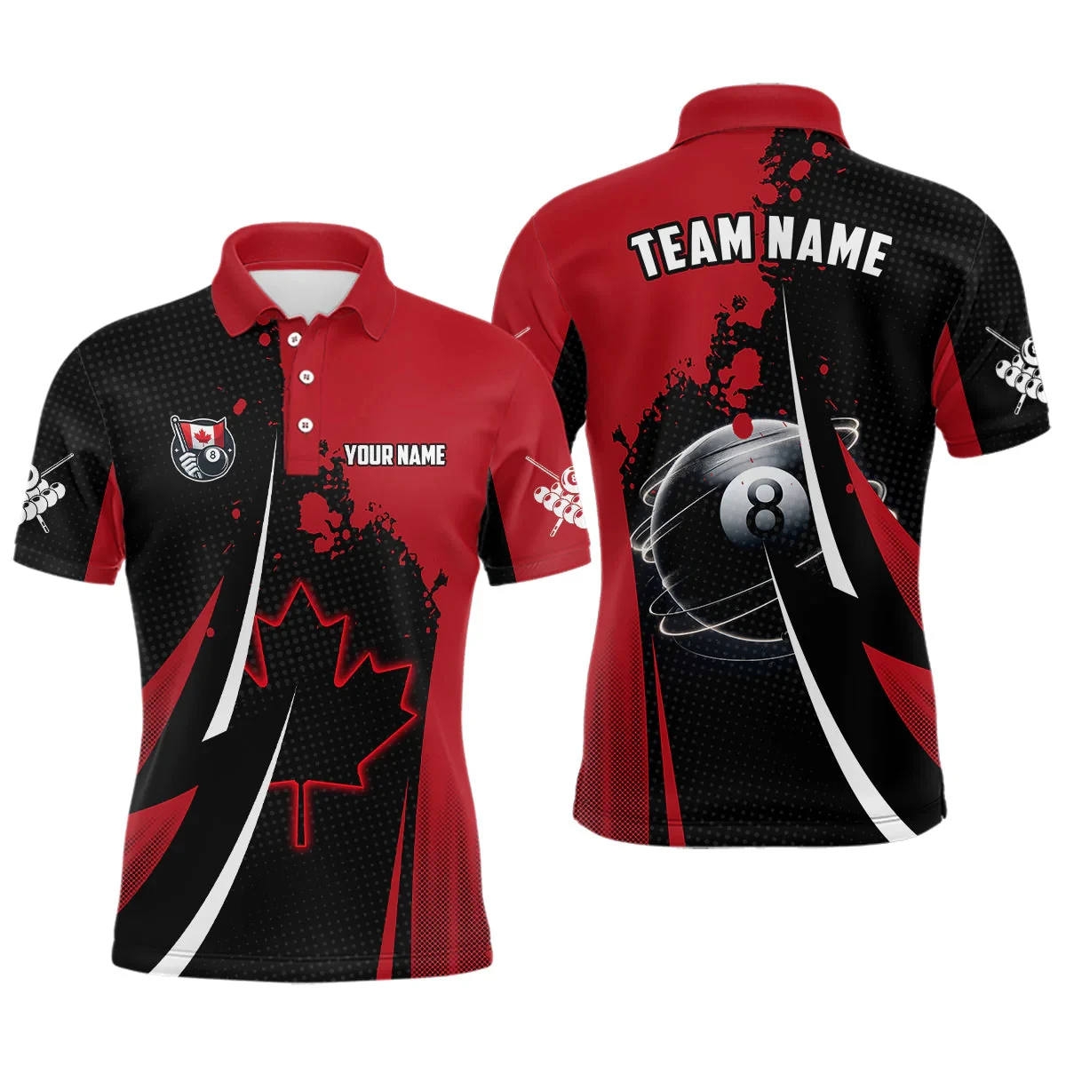 

Trend Billards Graphic Polo Shirts Trend Custom Name Team 3D Printed Sports T Shirts Personality Oversized Breath Team Uniforms