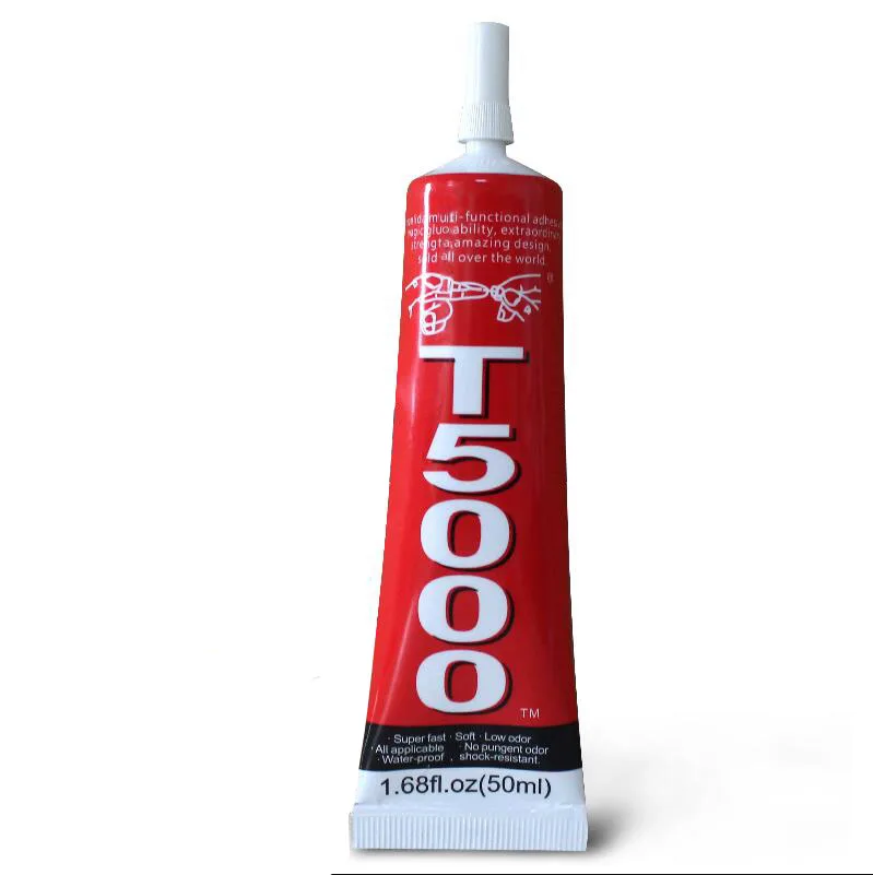 T5000 Lem Cermet Kayu Layar Ponsel Perbaikan Sealant Putih Susu Kuat Universal Super Cepat Kering Lem